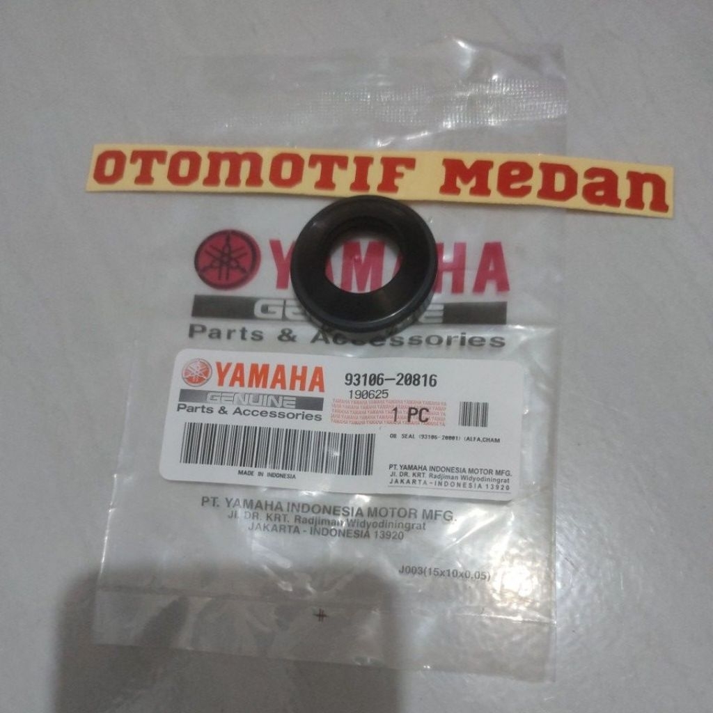 SEAL OIL SEAL SIL RODA DEPAN, SEAL TROMOL DEPAN YAMAHA JUPITER, MIO, MIO J, NMAX 93106-20816 ASLI OR