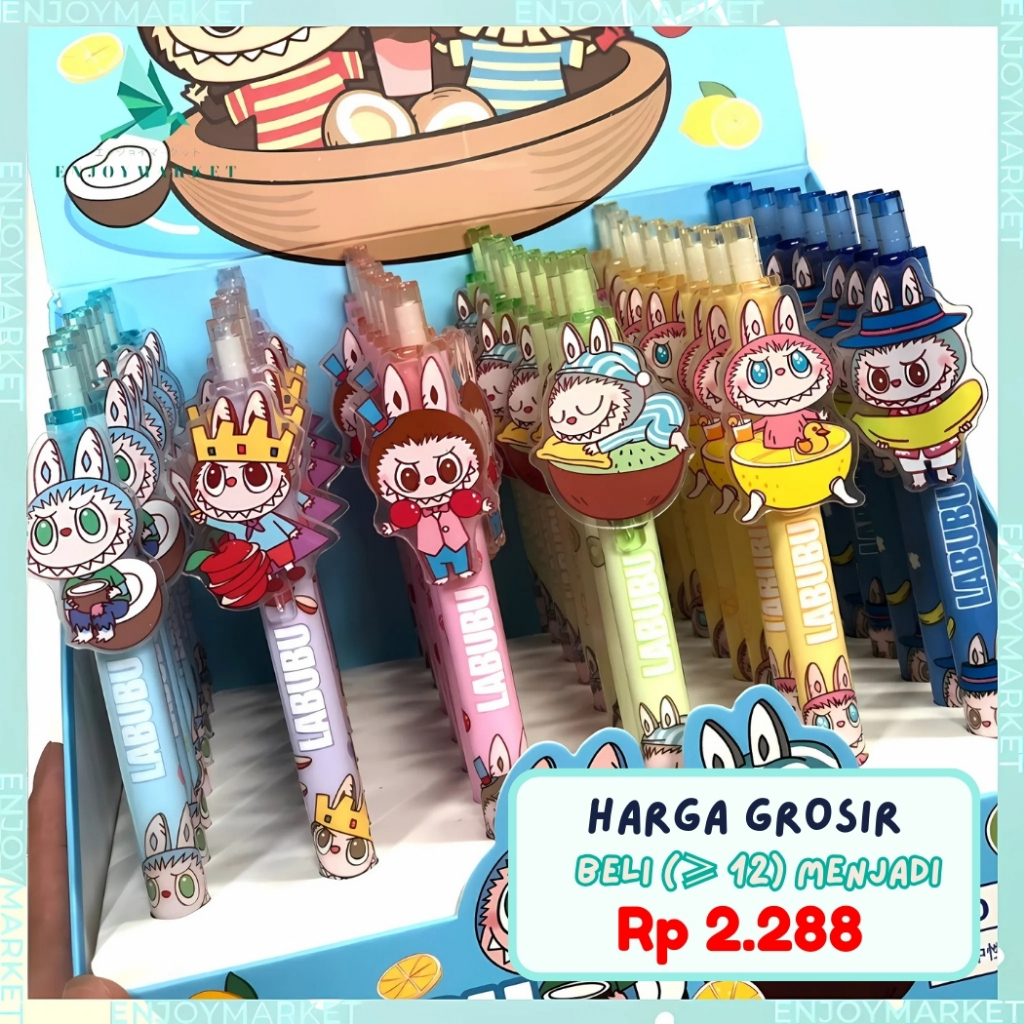 

Pena Karakter Labubu lucu Pulpen Akrilik 0.05MM AT45