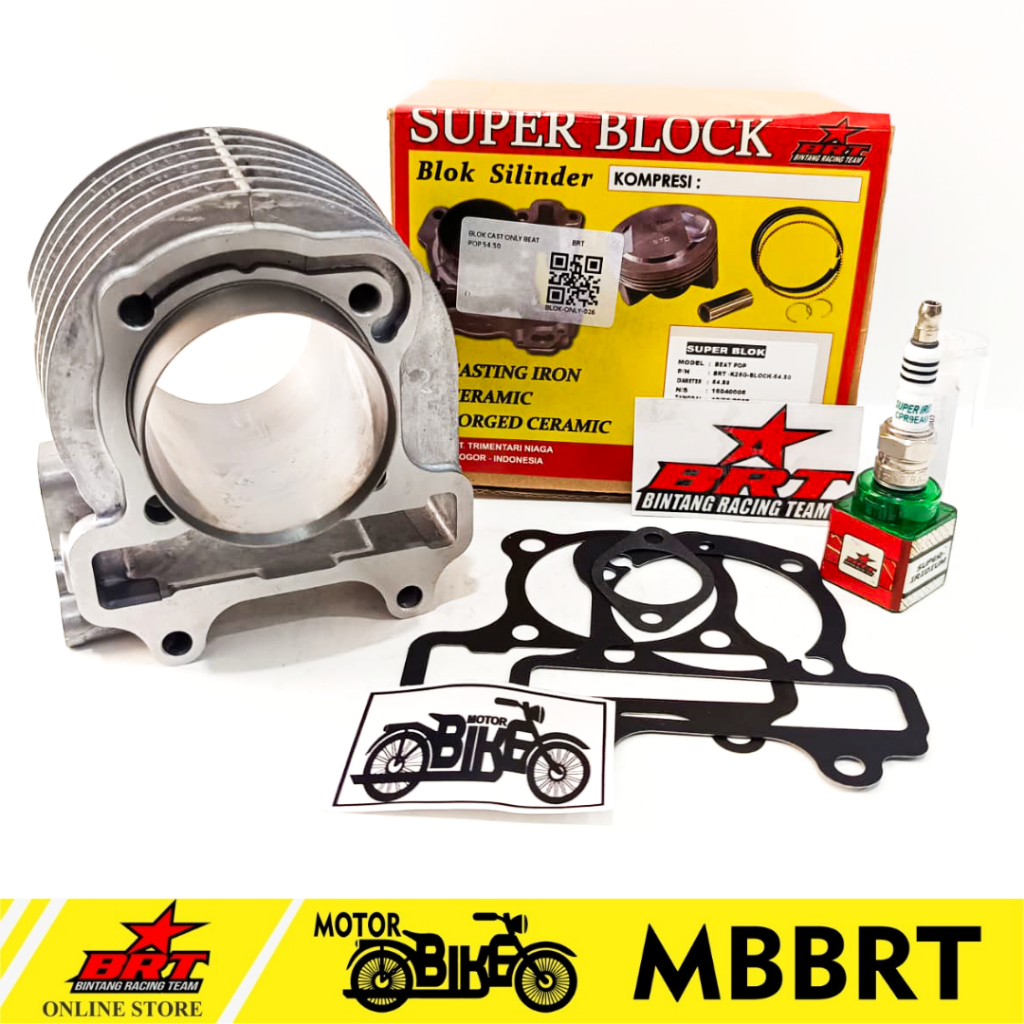 BLOK + PAKING SET CAST IRON BRT BEAT POP ESP STREET SCOOPY ESP 54.50 MM