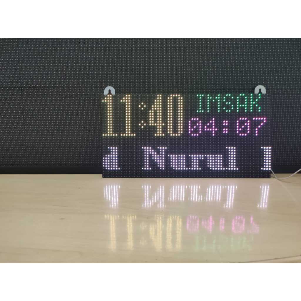 Jam Digital Masjid, Jam Sholat, Jam waktu Sholat (JR40Lite)