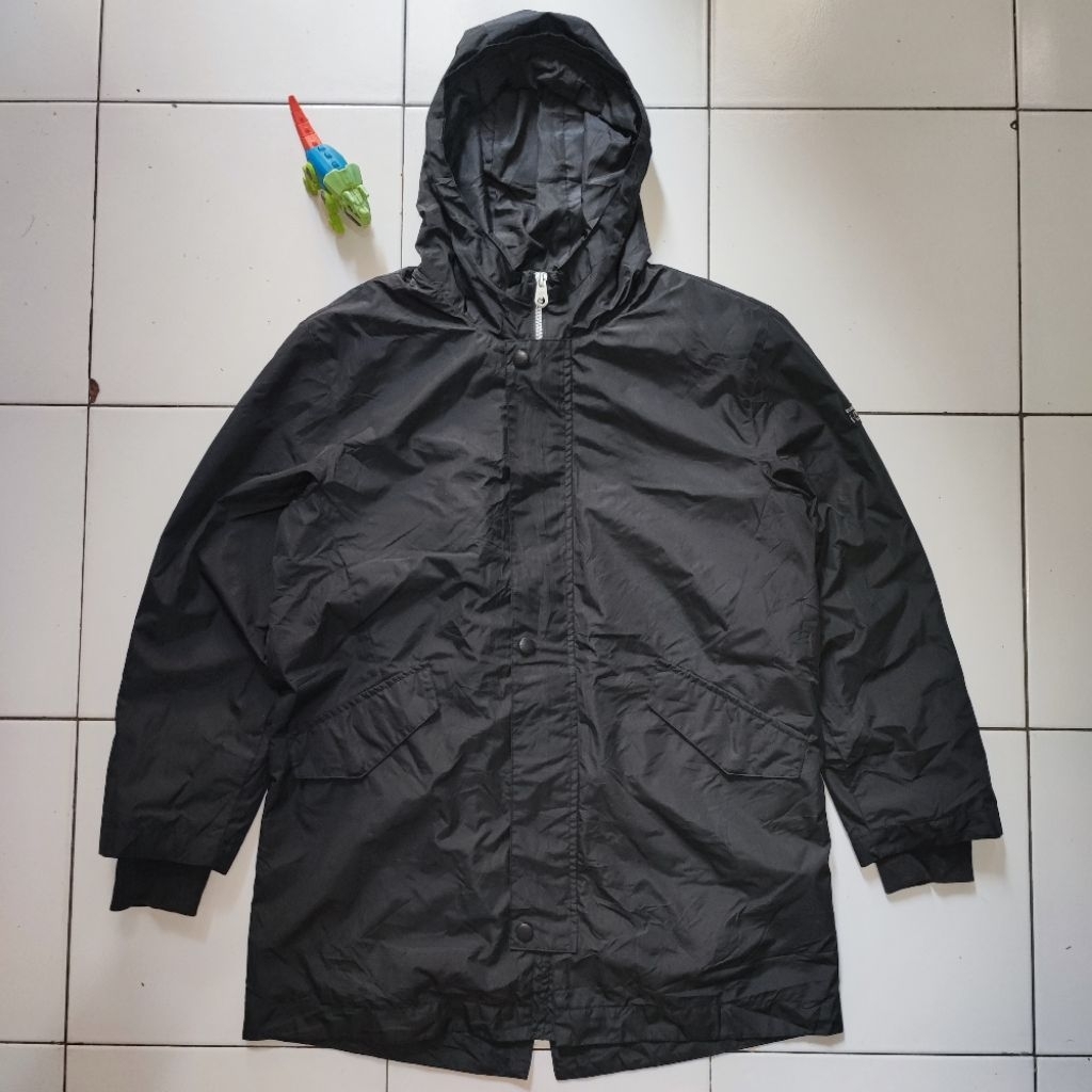 Jaket Outdoor Parka Remaja Dewasa ECOLIER Full Black Original 100% Second Preloved Branded Gunung Ca