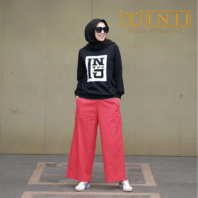 INJI MIKUNIKU KULOT RED PANTS