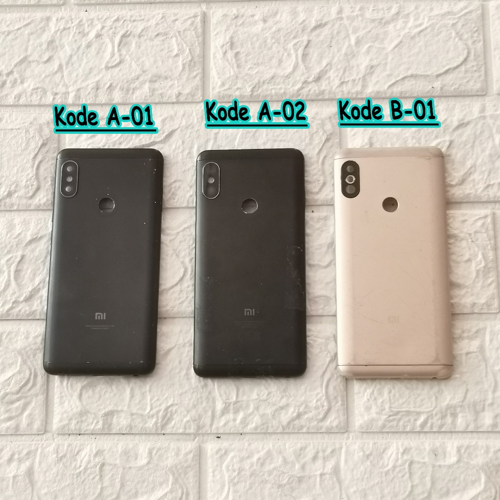 Backdoor Xiaomi Redmi Note 5 Pro Casing Original Copotan | Back Cover Case Belakang | ABS