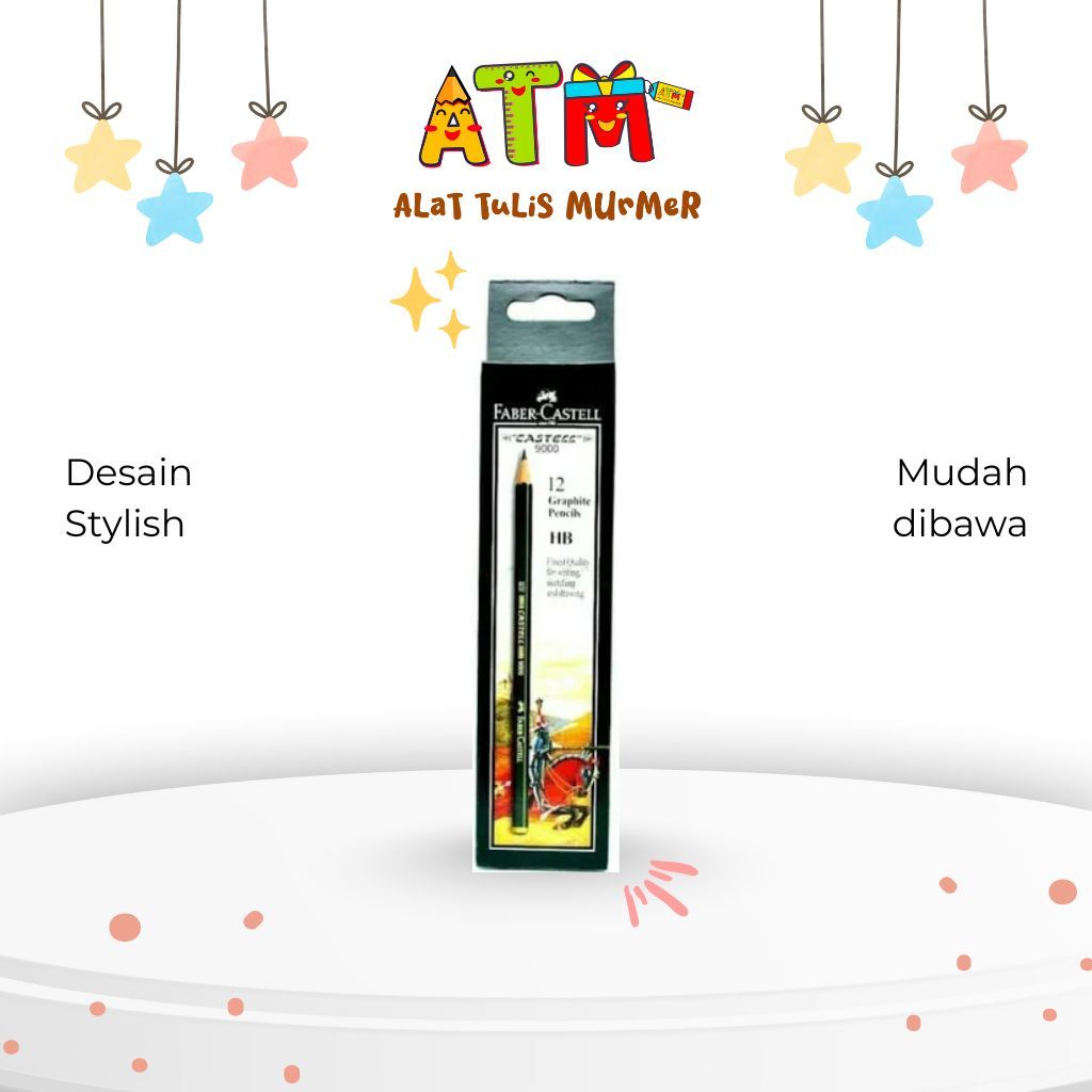 

Pensil Hitam/Pensil Faber Castell/Black Pencil Castell 9000 Eceran