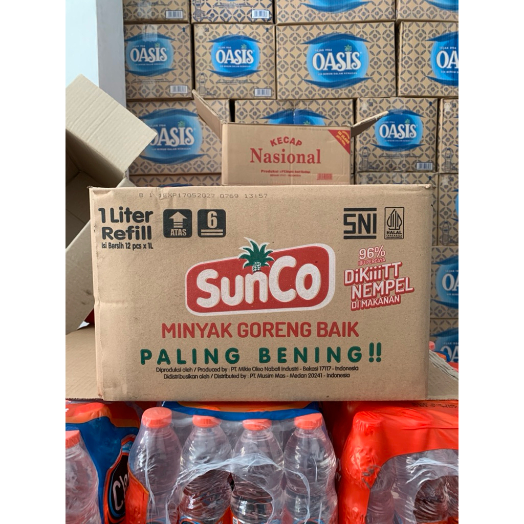 

MINYAK GORENG sunCo KEMASAN POUCH 1 Liter ISI 12 POUCH