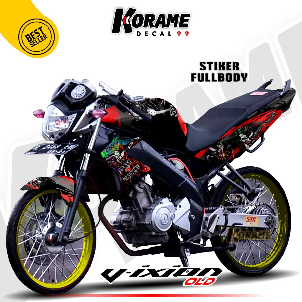 Decal Vixion OLD Variasi Warna Full body - Decal Sticker Variasi Vixion - Dekal Motor Vixion Motif R