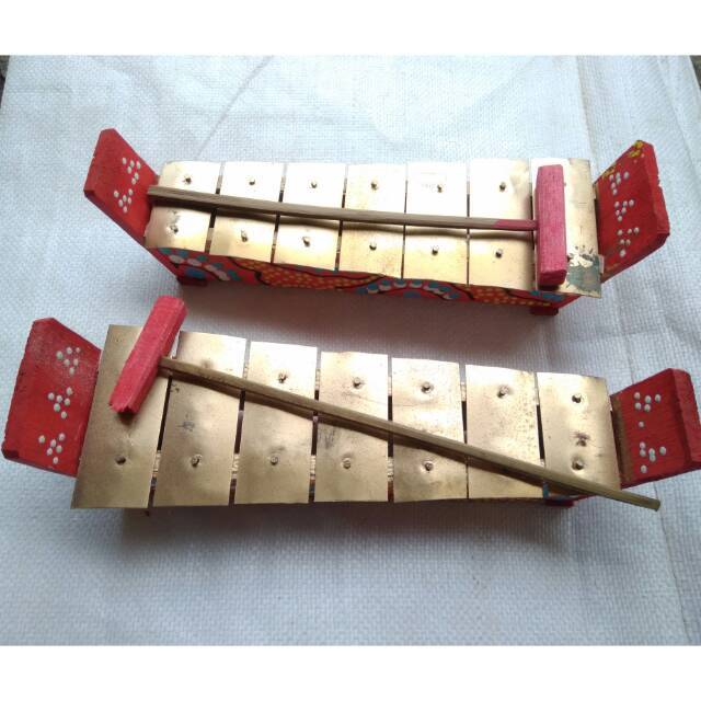 ⭐READY MURAH⭐ Alat Musik Mainan Tradisional Gamelan / Mainan Anak Tradisi Bali /Gamelan MotifSpesifi