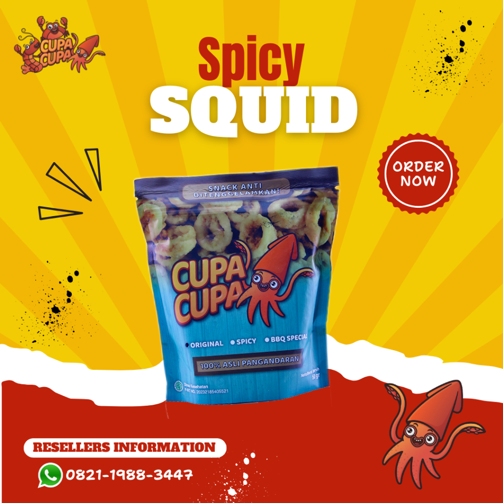 

Cupa Cupa Snack Crispy Squid Spicy