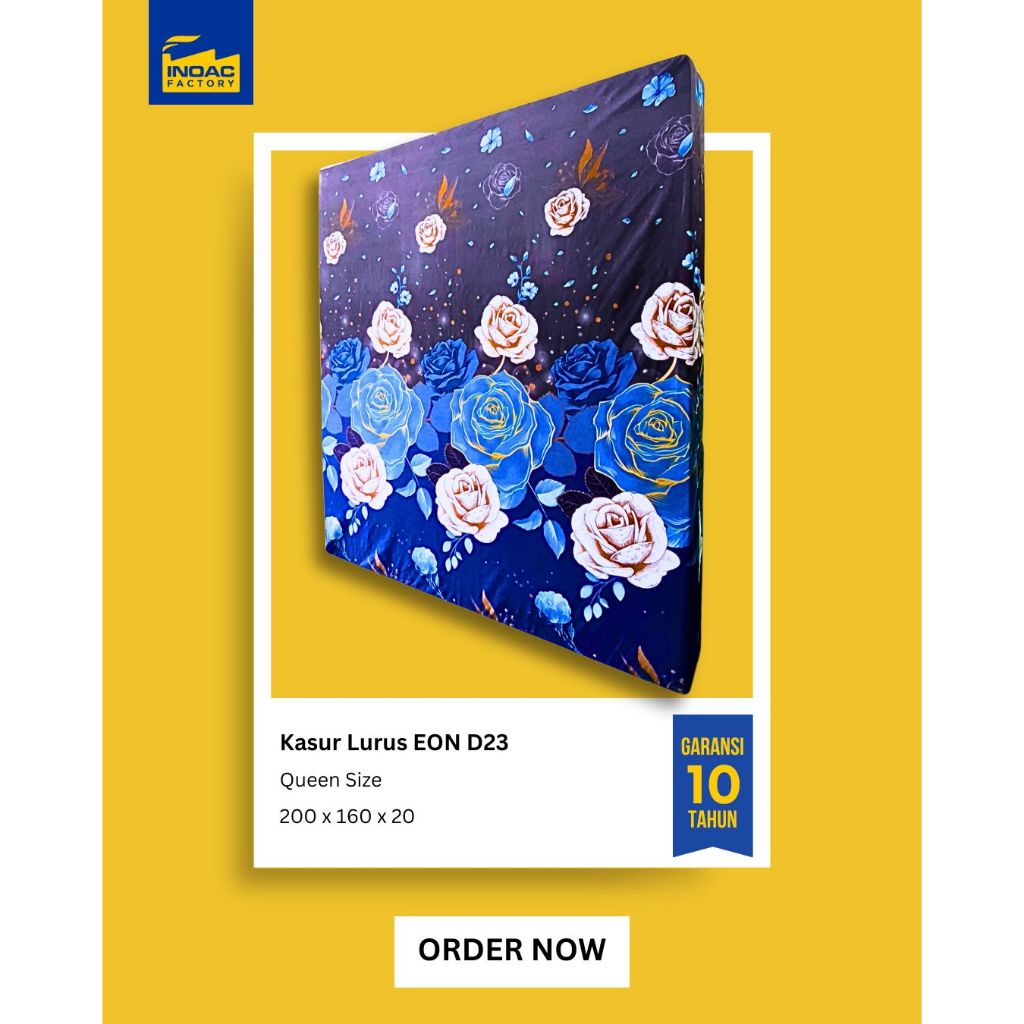 Kasur INOAC No 2 Tebal 20cm Eon Density 23 Busa Hijau Muda Kualitas Terbaik