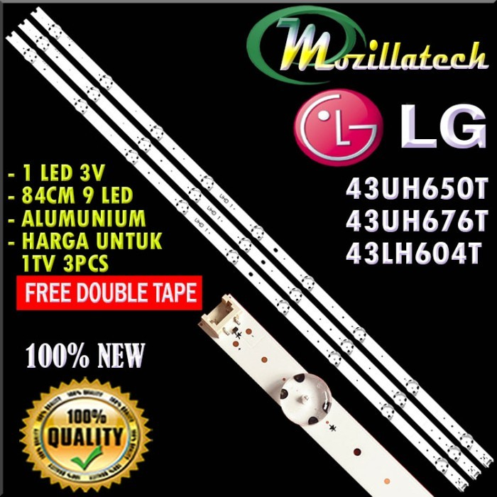 BACKLIGHT LG 43UH650T 43UH676T 43UH604T LAMPU LED BACKLIGHT LG 43 9k