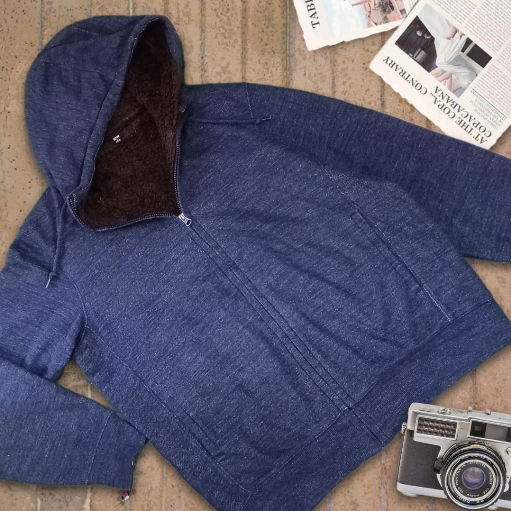 Hoodie Uniqlo Sherpa Warna Jarang Terjadi Original