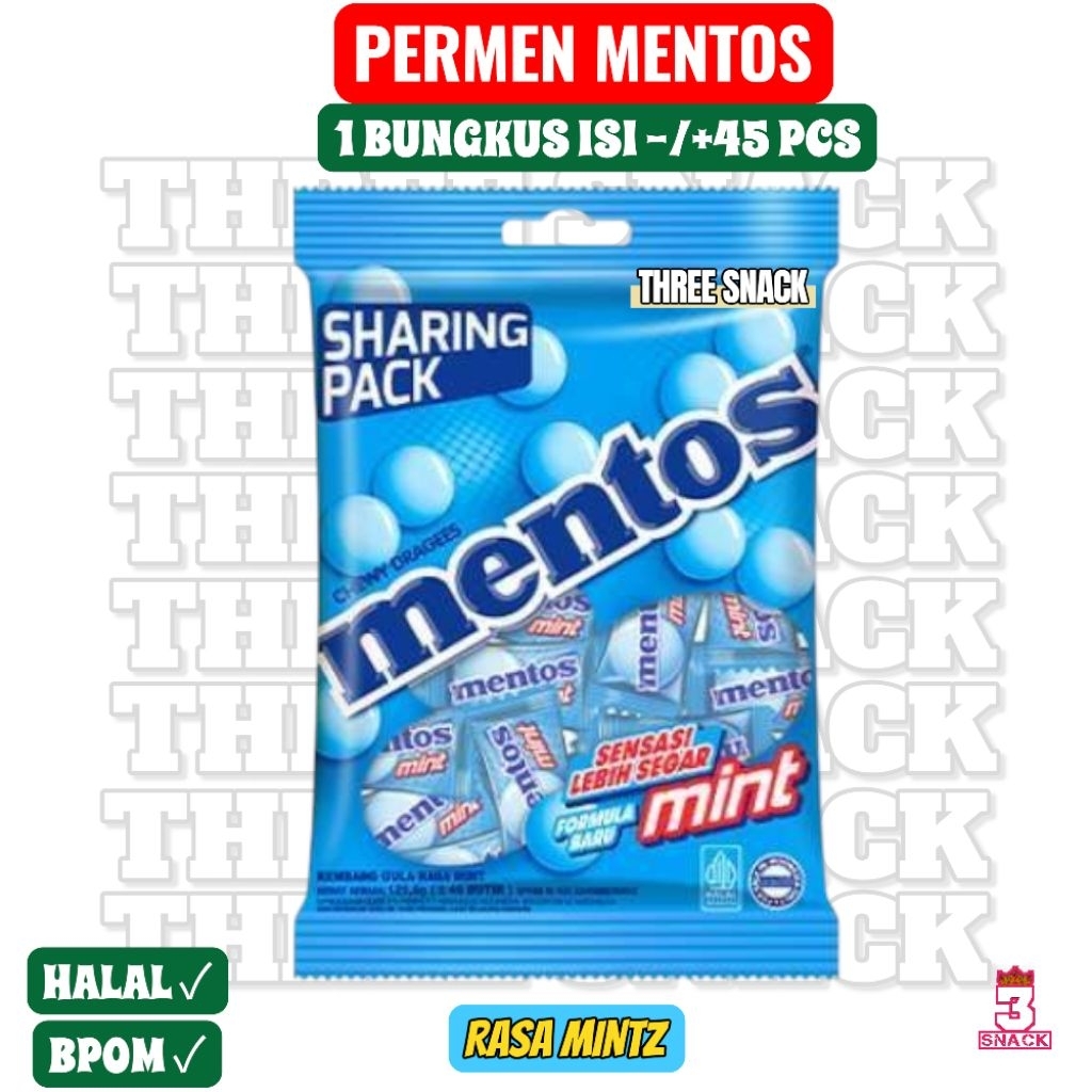 

PERMEN MENTOS 1 BUNGKUS ISI -/+ 45 PCS