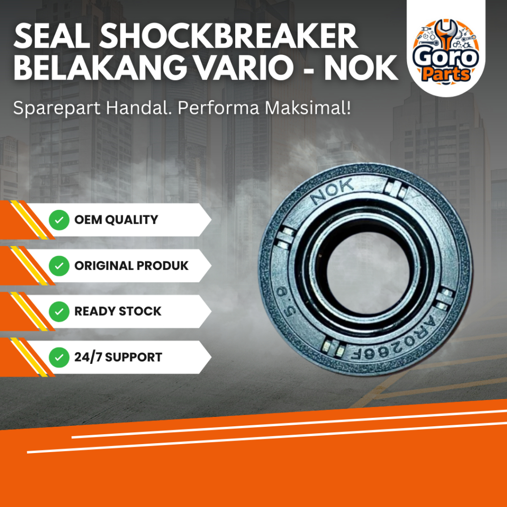 Goro Parts Seal Shockbreaker Belakang Honda Vario 110 125 150 Beat Scoopy Original NOK | AR0266F