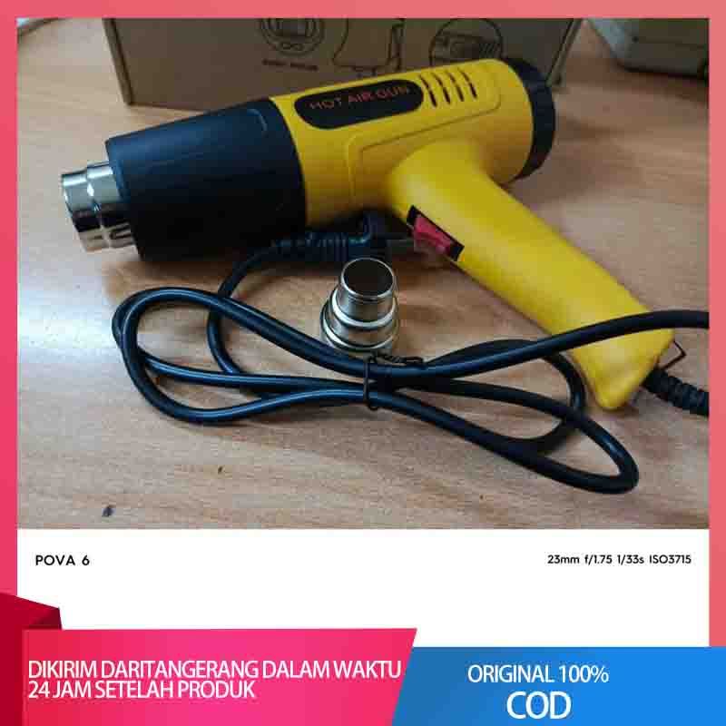 HOT AIR GUN MESIN PEMANAS PISTOL ANGIN VF 2000W/SENAPAN PANAS PISTOL ANGIN PANAS PEMANAS STIKER