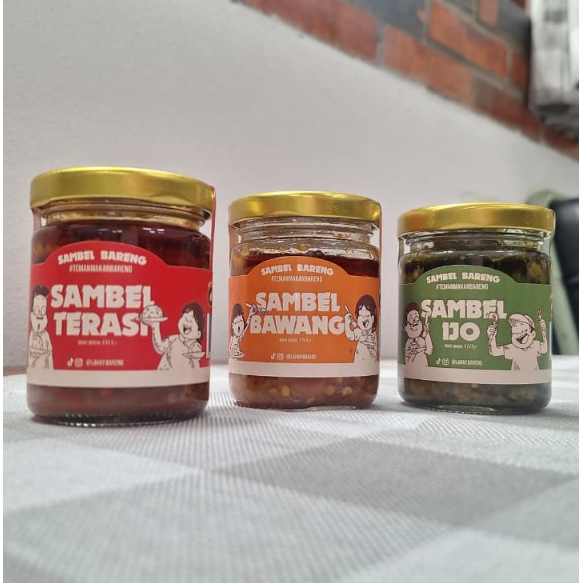 

LAHAP BENER SAMBAL TERASI l SAMBAL BAWANG l SAMBAL IJO 110 GR