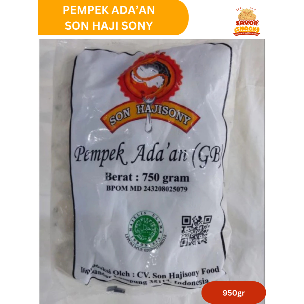 

[ASLI] Pempek Adaan Super Son Haji Sony 950gr