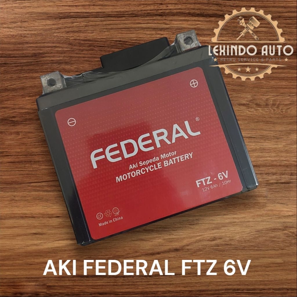 AKI BATTERE MOTOR FEDERAL FTZ6V VARIO 125/150,SATRIA FU 150