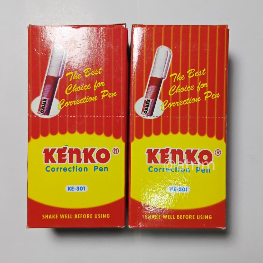 

( 1 PAK ) Tip-ex Cair KENKO Pen KE-301 ASLI | Tip-ex Cair Kenko Pen | 1 Pak isi 12 Pcs