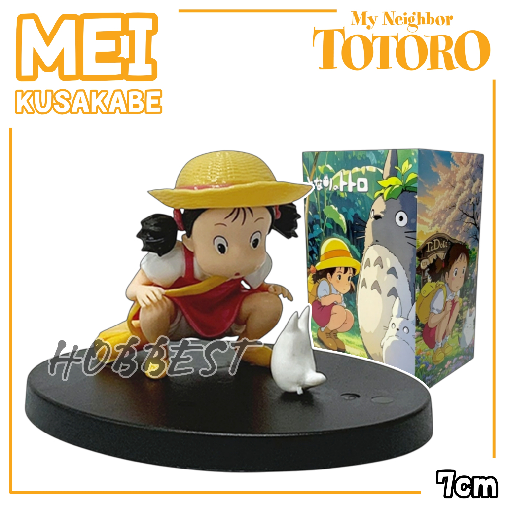 Action Figure MY NEIGHBOR TOTORO : MEI KUSAKABE Miniatur Pajangan Mobil Topper Kue Mainan Toy Anime