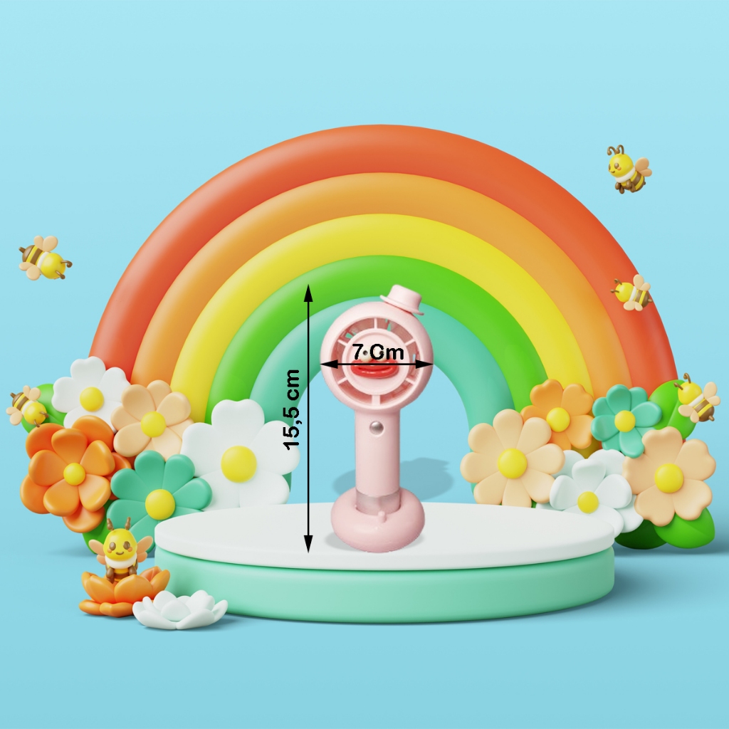 Kipas Portable Mini Fan Lucu Karakter Buah