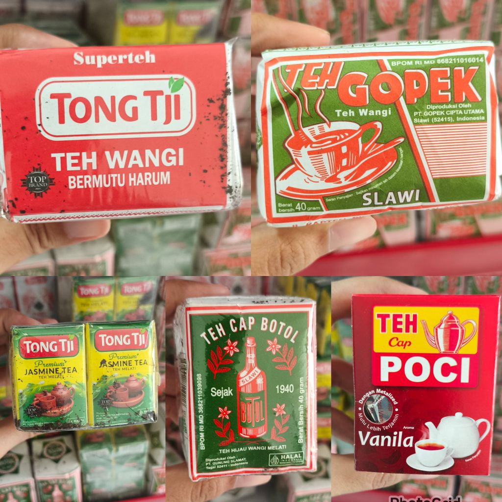 

Aneka Teh Gopek, Tong Tji, Poci, Cap Botol