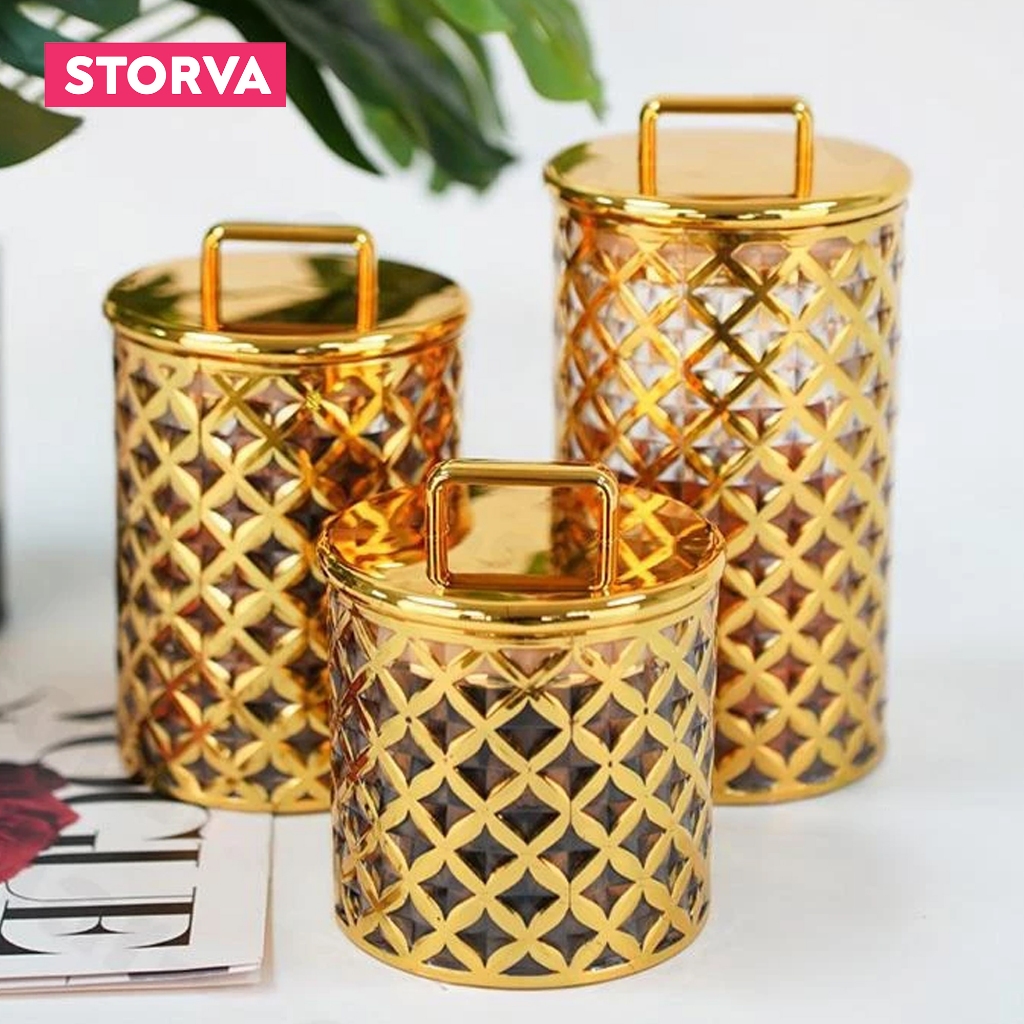 NEW Toples Makanan Serbaguna Toples Akrilik Kedap Udara Toples Estetik Toples Kedap Udara Toples