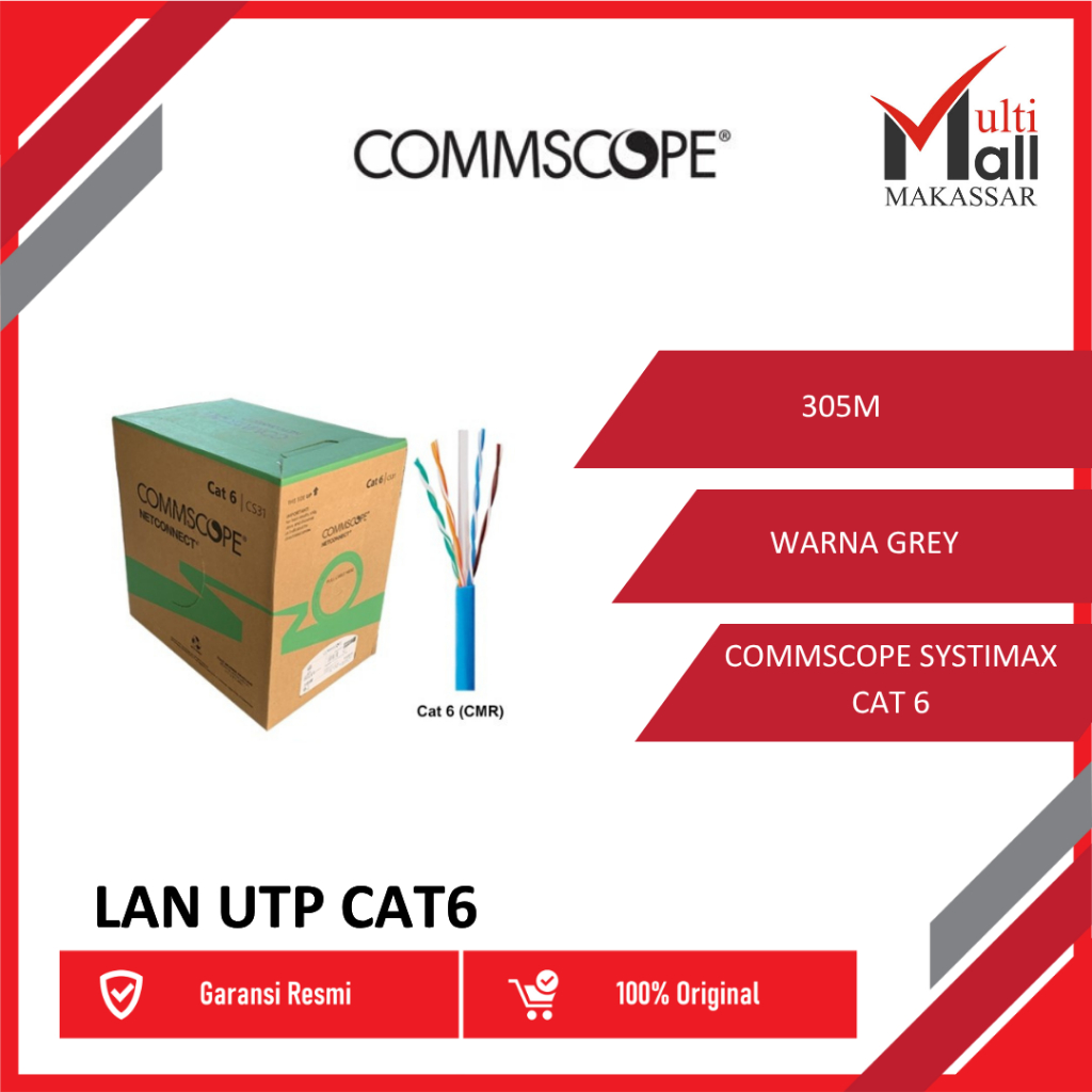 NETWORKING COMMSCOPE KABEL LAN UTP CAT 6 (24 AWG)