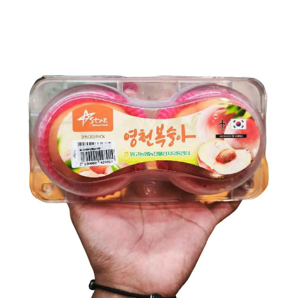 

Buah nectarine white korea manis nectarine asli Korea isi 2 pcs