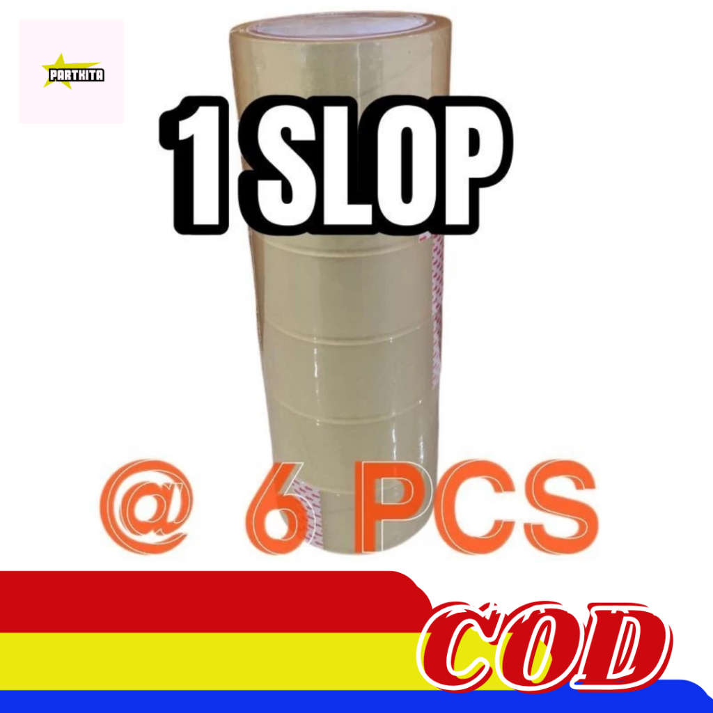 

Lakban Bening 100 Yard [COD] Solasi Bening 1 Slop isi 6 pcs daya Rekat Kuat