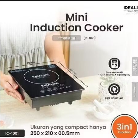 KOMPOR INDUKSI IDEALIFE IC-1001.