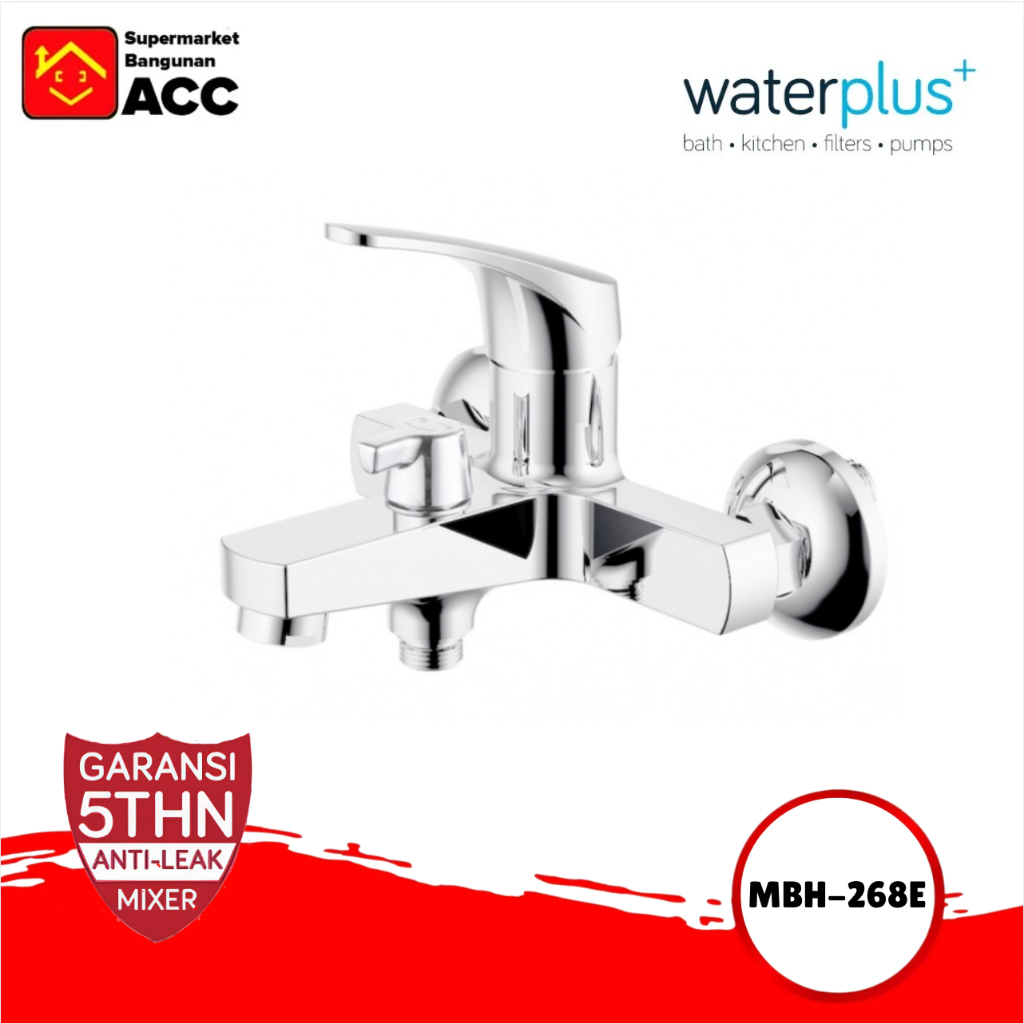 Waterplus MBH-268E Bath Mixer w/ Diverter | Kran Mixer Panas Dingin