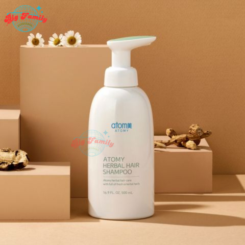 ATOMY HERBAL SHAMPOO, shampoo herbal , solusi rambuk rontok