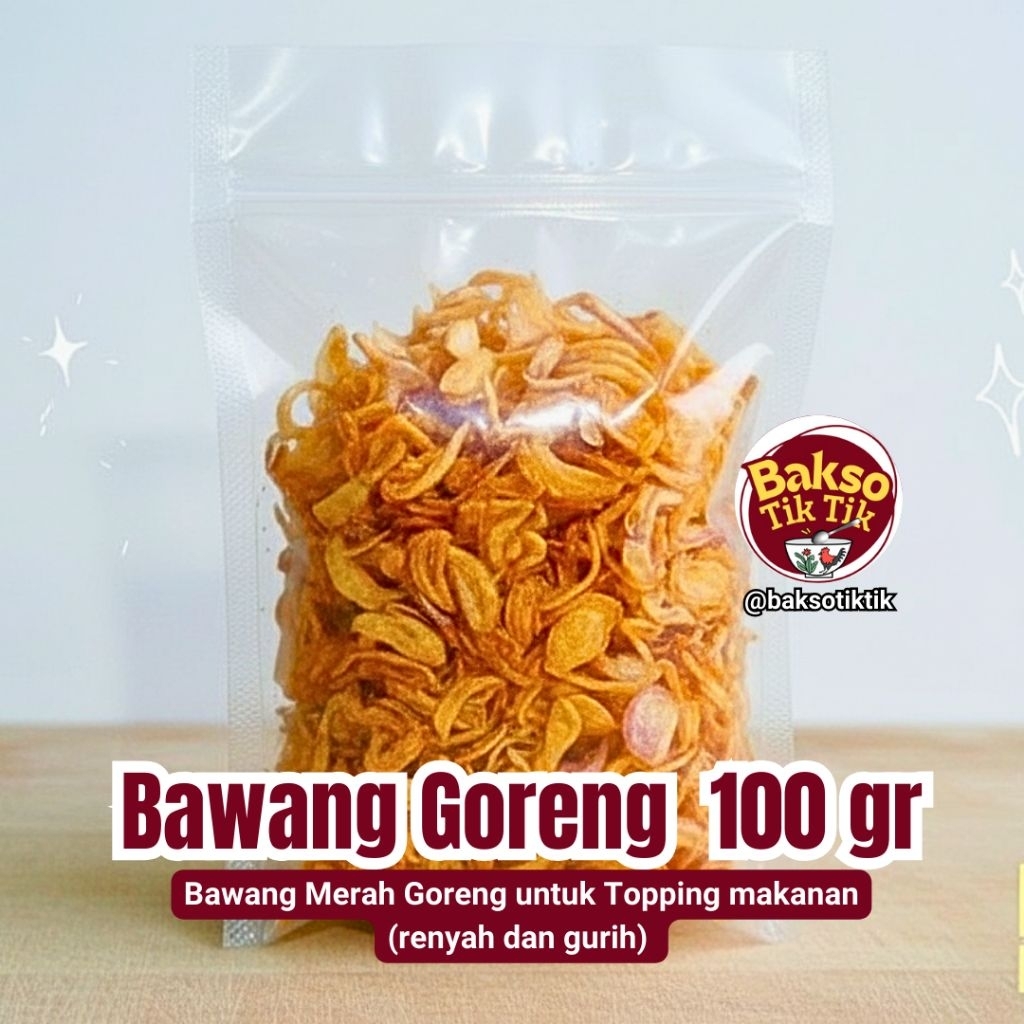 

BAWANG GORENG 100GR GURIH, SEDAP, FRESH!