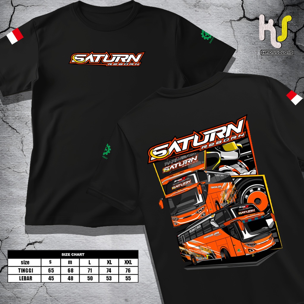 KAOSSOLO.ID- KAOS BUS SATURN REBORN - KAOS RACING PRIA DAN WANITA TERBARU DAN TERLARIS