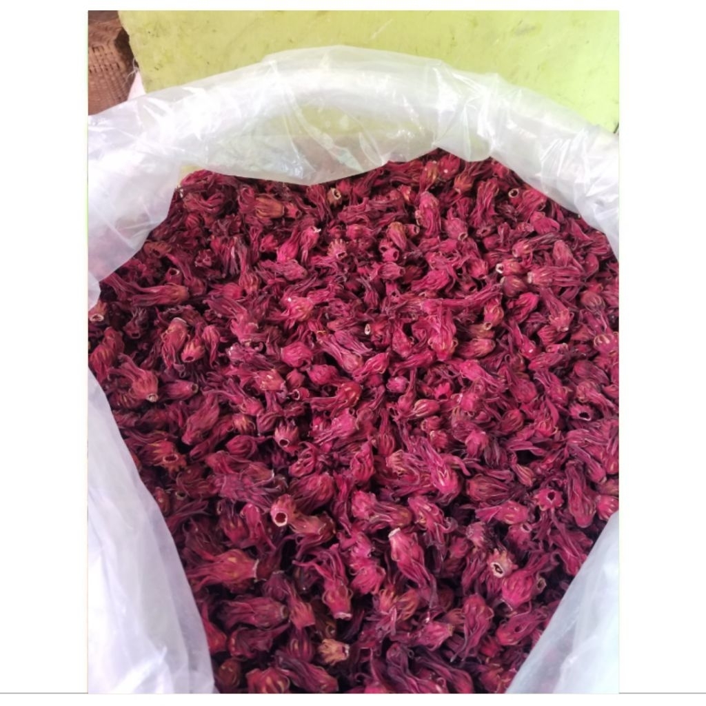 

500 Gram Bunga Rosella Merah Kering Kualitas Premium langsung dr petani