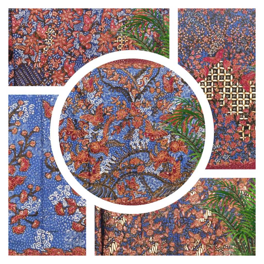 Kain Batik Tulis Sutra premium, Pakaian Wanita Motif Elegan 100% Batik Rumah Merah