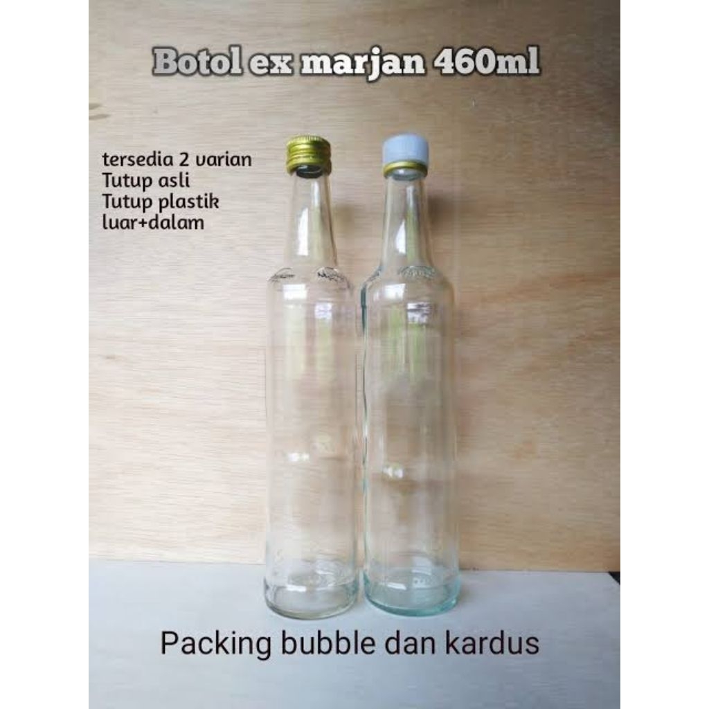 

botol bekas sirup marjan