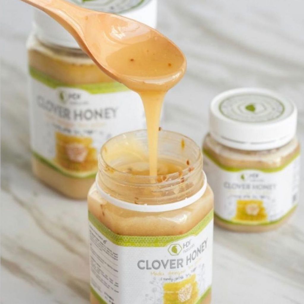 

free sendok madu - hdi clover honey 1kg madu kesehatan