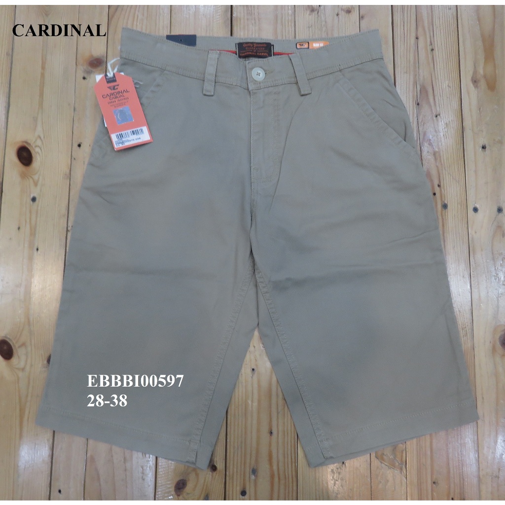 CELANA  CHINOS/KATUN  PENDEK PRIA SLIM FIT BRAND ORI MEREK CARDINAL  ART : EBBBI00597 PRICE Rp.446.9
