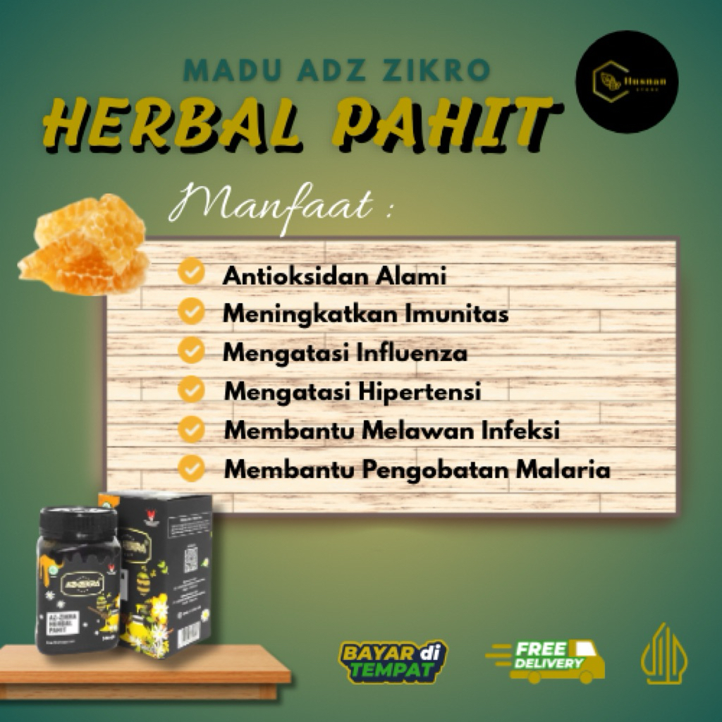 

ORIGINAL | Madu Herbal Pahit AZ-ZIKRO - 500ml
