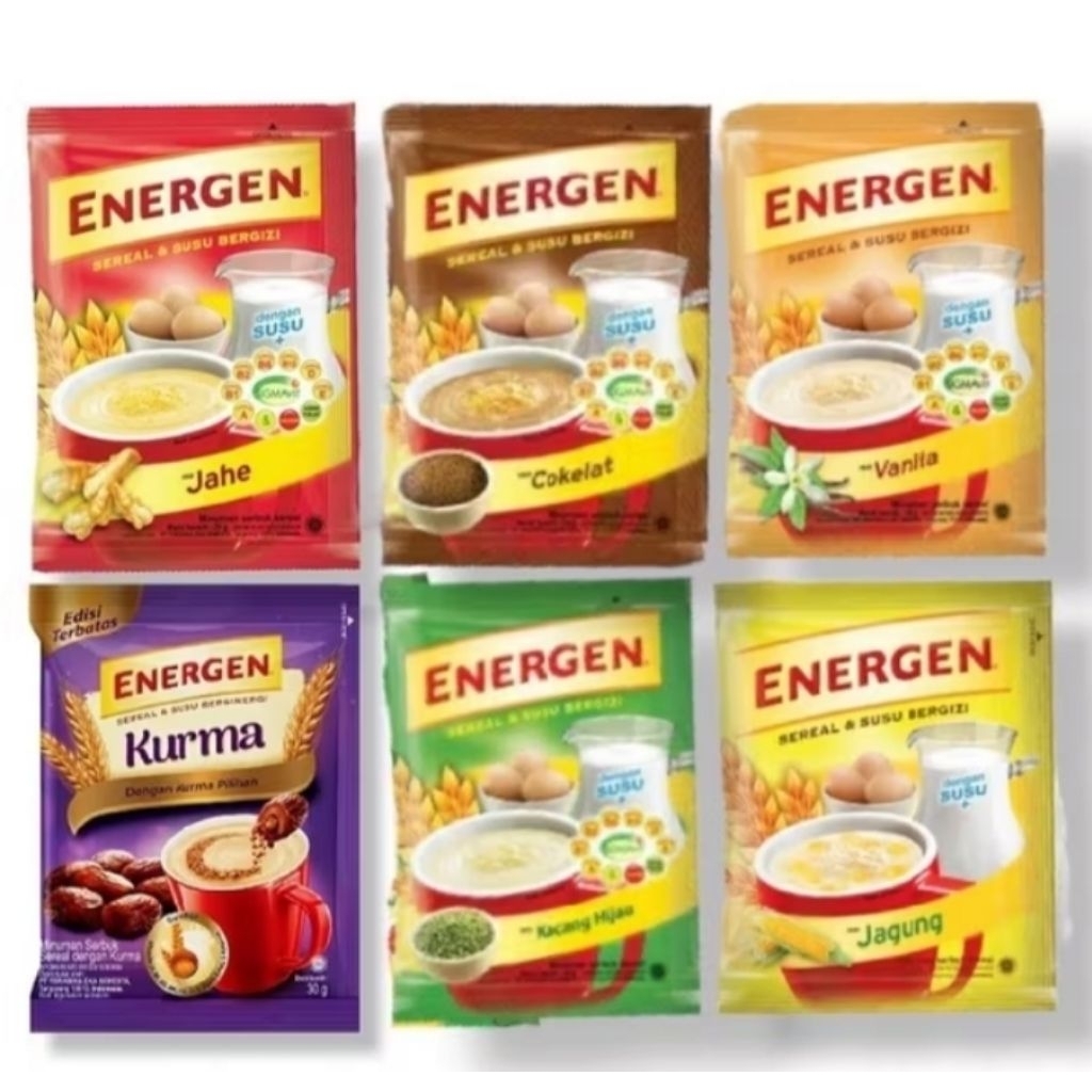 

Energen Cereal 1 Renceng isi 10 Sachet