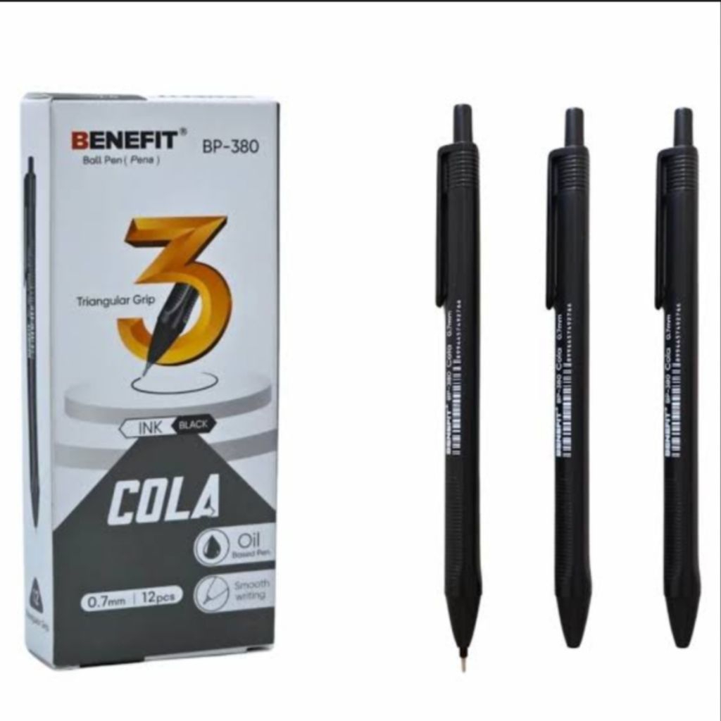 

1 Pack Pulpen Benefit Cola / Pulpen Cetit Ketekan Tinta Hitam