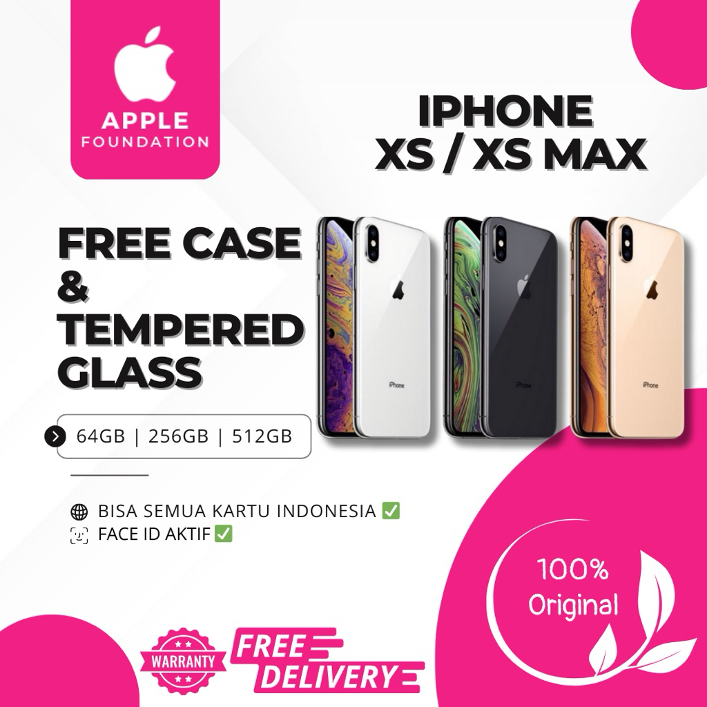 iPhone Xs | Xs Max | 64gb 256gb 512gb | Second Fullset | Original 100%