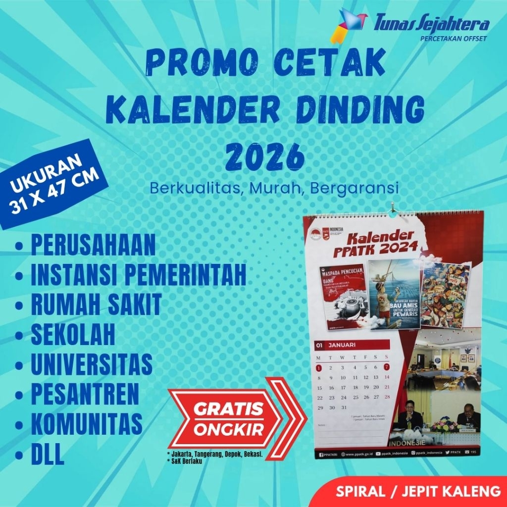 

Cetak Kalender 2026 Ukuran 31x47 Jumbo 4 Lembar