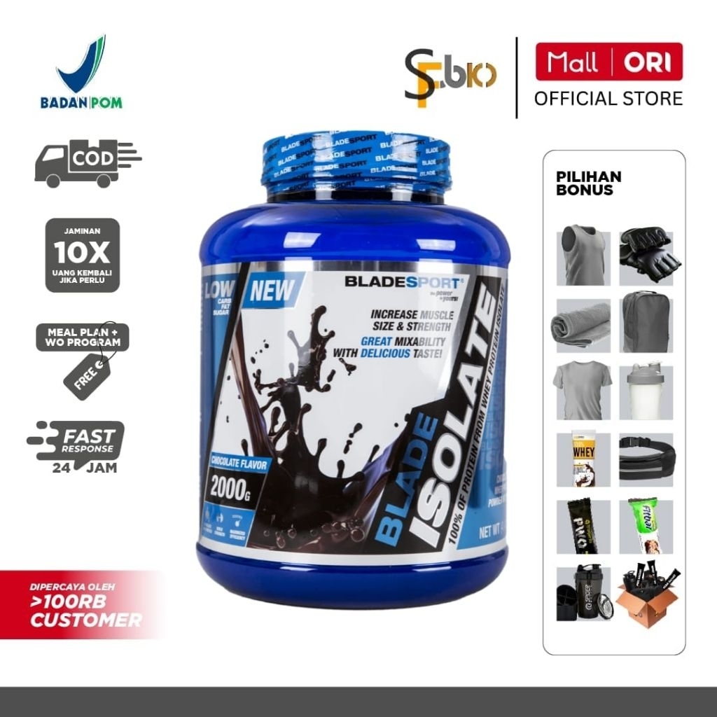 Blade Isolate 2000 Gram Whey Protein 2 Kg Blade Sport