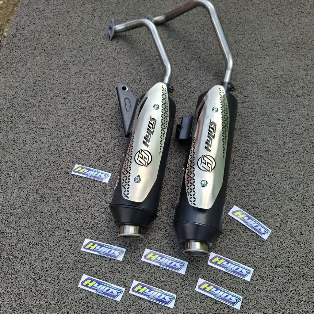 KNALPOT STANDAR RACING MONCONG KENOCHI TAMENG STAINLES STEEL ORIGINAL HYLOS EXHAUST FULLSISTEM PNP M