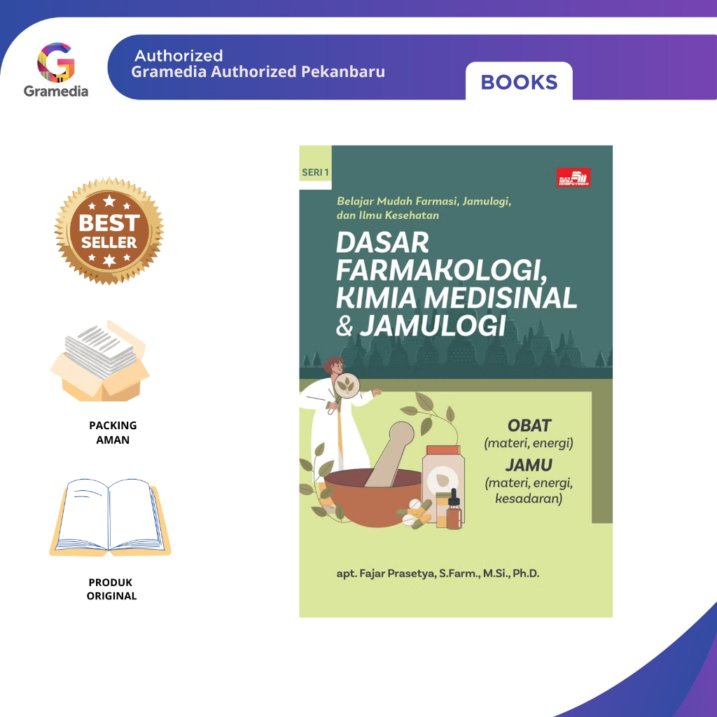 Gramedia Pekanbaru - Seri 1 : Belajar Mudah Farmasi, Jamulogi, dan Ilmu Kesehatan DASAR FARMAKOLOGI,