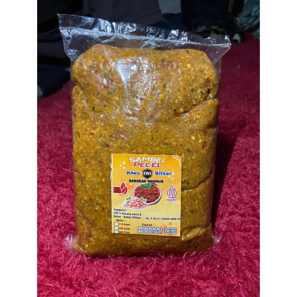 

SAMBEL PECEL KHAS BLITAR mantap, kemasan plastik isi 1000g/ 1kg