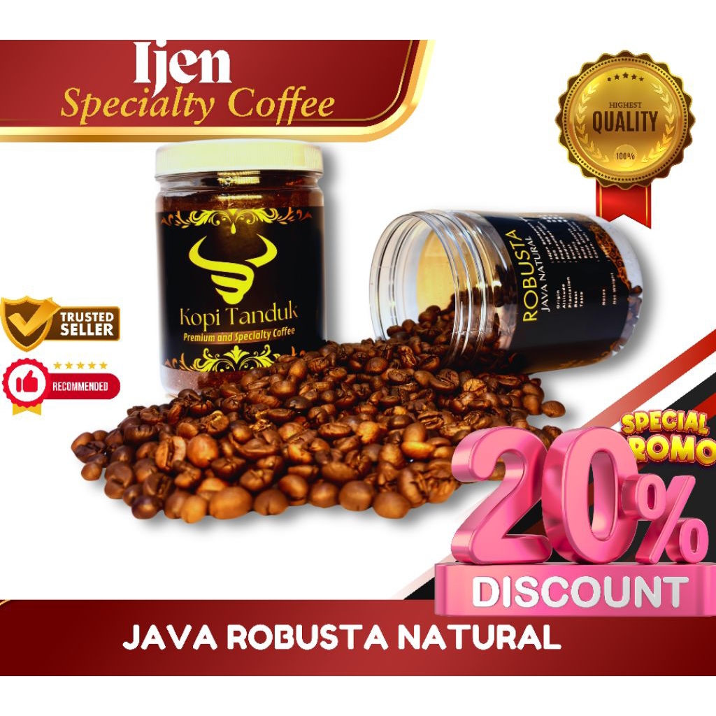 

ROASTED BEAN - ROBUSTA IJEN PREMIUM 250GR