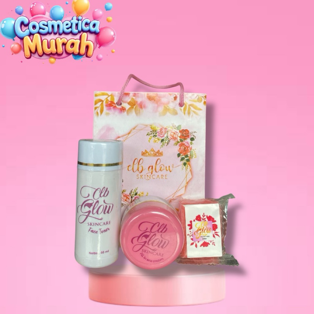 pk] CLB skincare paket perawatan wajah glowing pemutih dan pencerah wajah